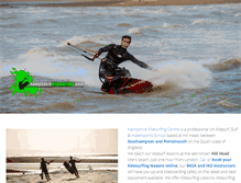 Tablet Screenshot of hampshirekitesurfing.com